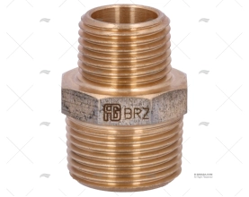 BRONZE COUPLER  MALE-MALE 3/4