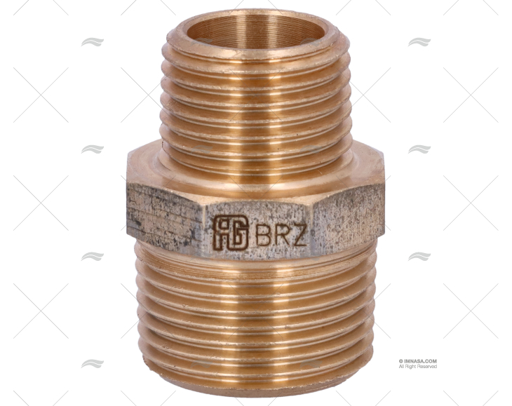 BRONZE COUPLER  MALE-MALE 3/4 GUIDI