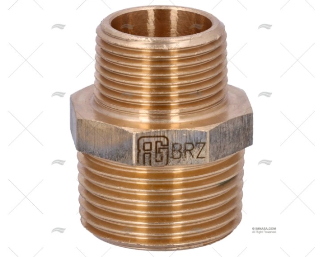 CONEXÃO BRONZE M-M 1"-3/4" GUIDI