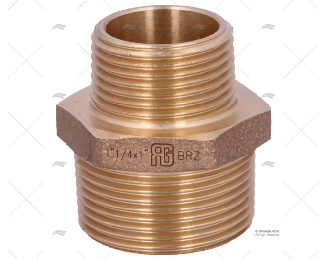 CONEXÃO BRONZE M-M 1"1/4-1" GUIDI