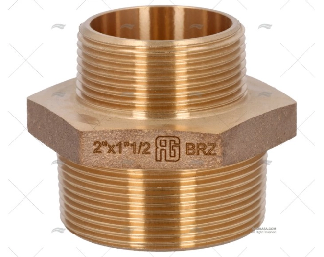 BRONZE COUPLER  MALE-MALE 2"-1"1/2 GUIDI