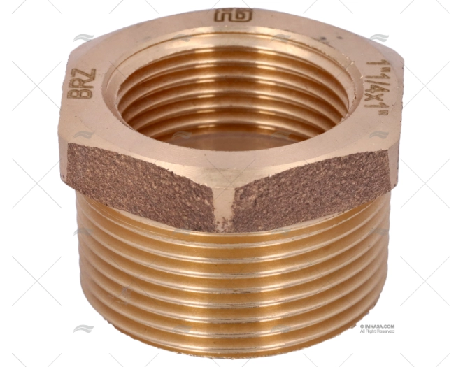 BRONZE COUPLER  MALE-FEM. 1 1/4