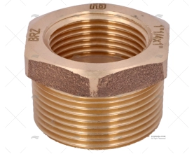 BRONZE COUPLER  MALE-FEM. 1 1/4