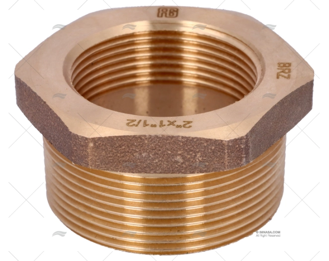 BRONZE COUPLER  MALE-FEM. 2" - 1"1/2 GUIDI