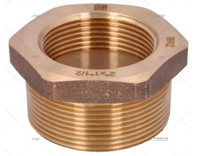 BRONZE COUPLER  MALE-FEM. 2" - 1"1/2 GUIDI