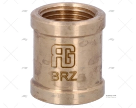 COUPLER IN BRONZE  FEM-FEM. 3/8 GUIDI