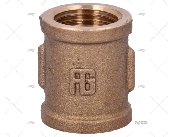 COUPLER IN BRONZE  FEM-FEM. 1/2 GUIDI