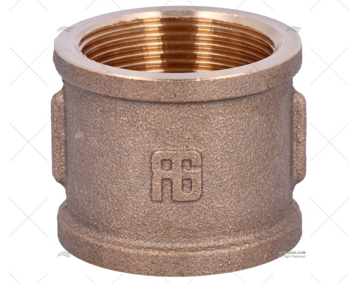 COUPLER IN BRONZE  FEM-FEM. 1 1/2 GUIDI