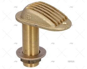 BRASS STRAINER WITH THRU-HULL 3/4' GUIDI