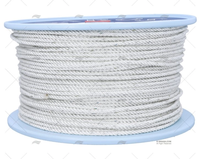 CORDAGE POLYESTER 04mm BLANC 250m LIROS