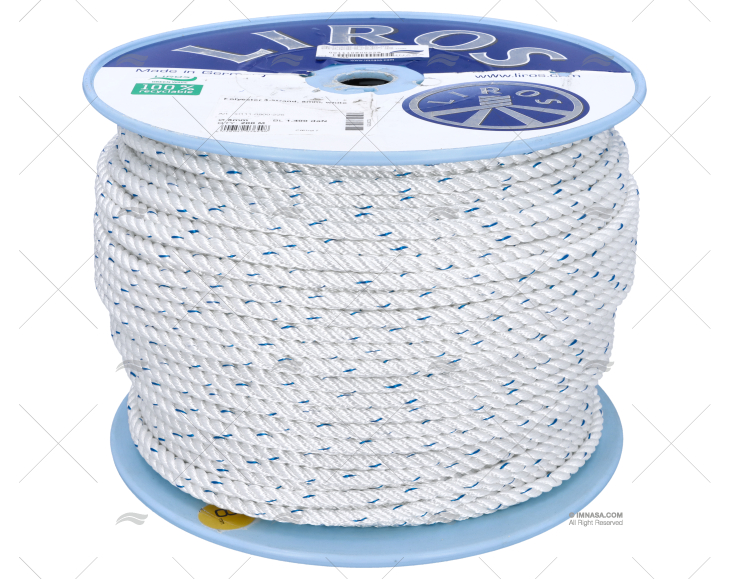 CORDAGE POLYESTER 08mm BLANC 200m LIROS