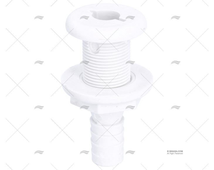 PASACASCO EN PVC BLANCO 3/4"x18mm