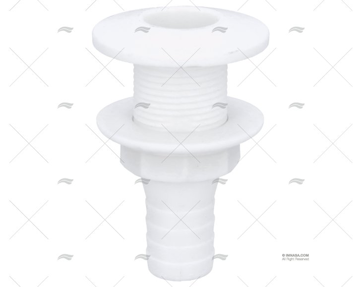 PASSA-CASCOS EN PVC BRANCO 1"x25mm