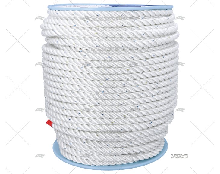 ROPE POLYESTER 14mm BLANCO / DRUM 2MT LIROS