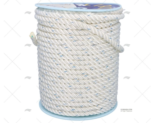 ROPE POLYESTER 16mm WHITE / DRUM 100m LIROS