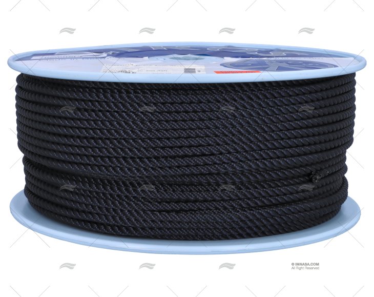 ROPE POLYESTER 06mm NAVY / DRUM 200MT LIROS