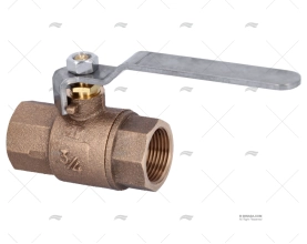 BRONZE BALL VALVE  FULL FLOW W/STAINLESS