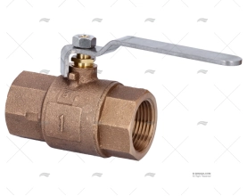 BRONZE BALL VALVE  FULL FLOW W/STAINLESS