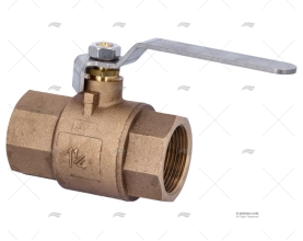 BRONZE BALL VALVE  FULL FLOW W/STAINLESS