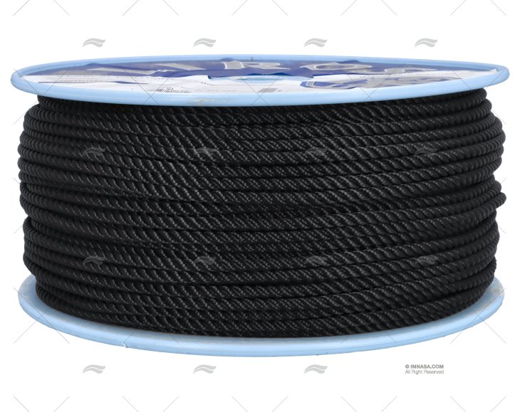 ROPE POLYESTER 06mm NEGRO / DRUM 200MT LIROS