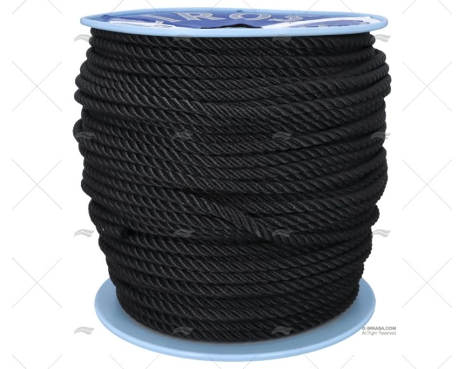 CABO POLYESTER 10mm NEGRO  200m