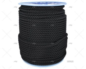 CABO POLYESTER 12mm NEGRO  200m LIROS