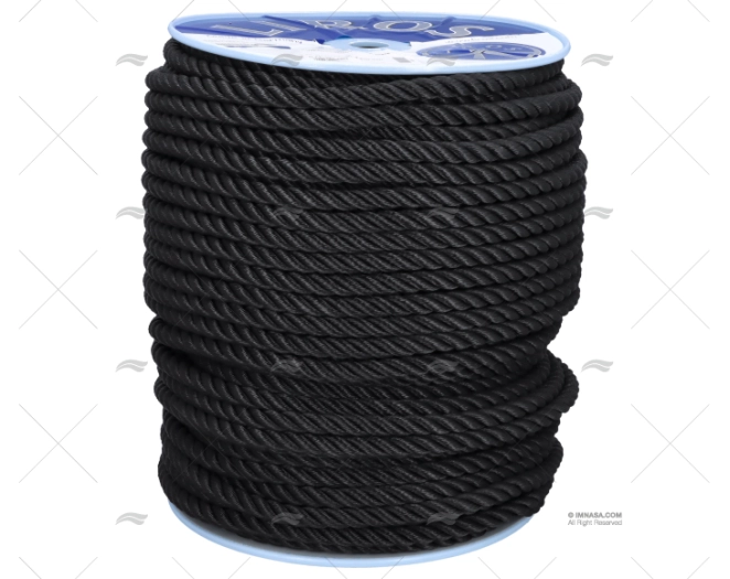 CABO POLYESTER 14mm NEGRO  150m LIROS