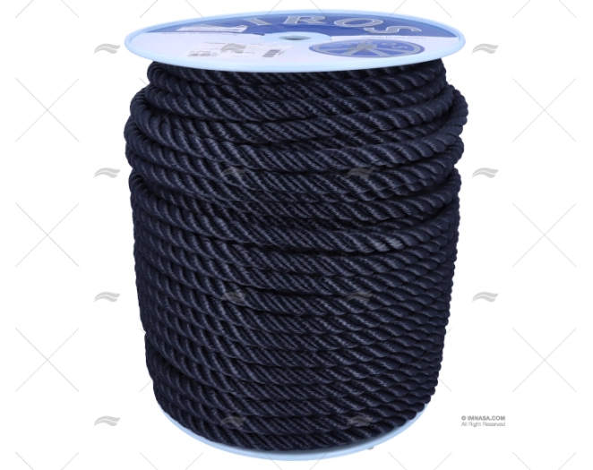 CABO POLYESTER 16mm NAVY   100m LIROS