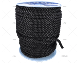 CABO POLYESTER 16mm NEGRO  100m LIROS