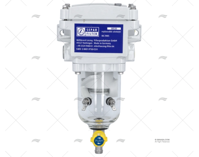 SEPARADOR ÁGUA-DIESEL 5L/M COM AVISADOR