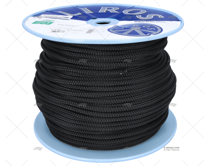 CORDAGE PORTO  8mm NOIR 200m LIROS