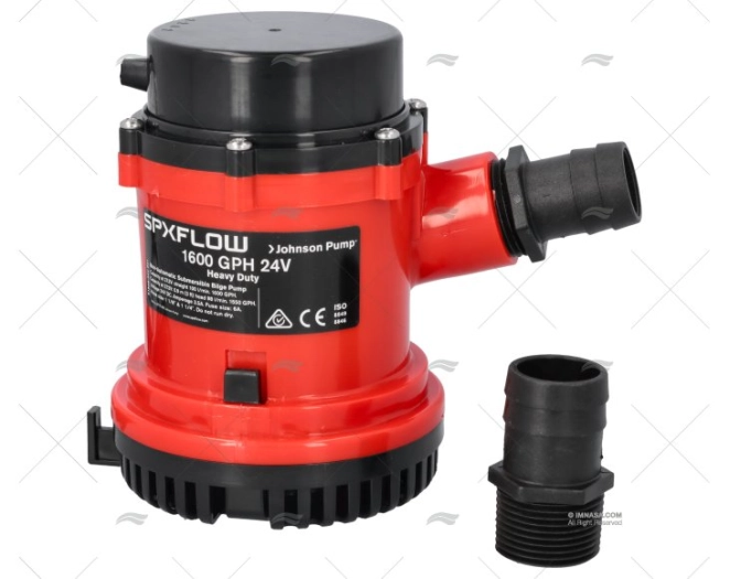 SUBMERSIBLE BILGE PUMP 24V 1600L JOHNSON - SPX