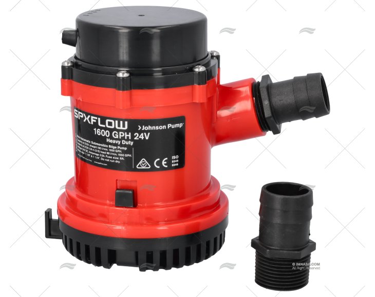 BOMBA DE DRENAGEM SUBMERSÍVEL 24V 1600L JOHNSON - SPX