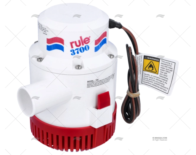 SUBMERSIBLE BILGE PUMP 24V MOD-3700 RULE