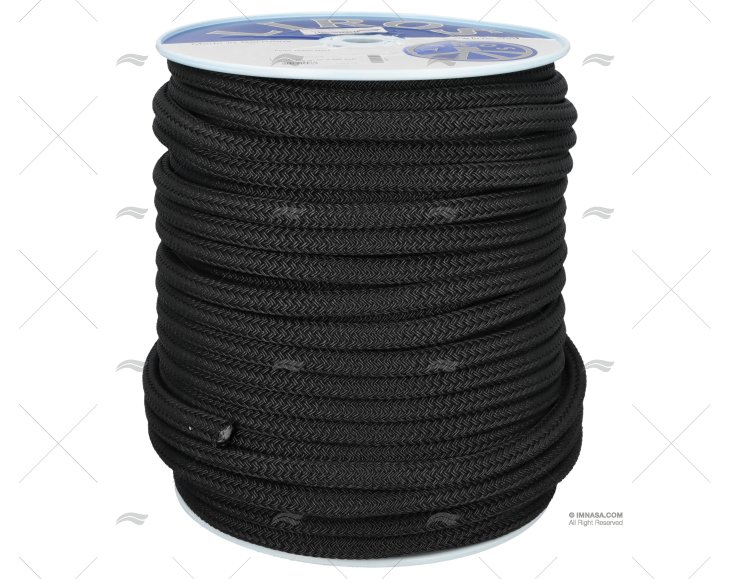 ROPE PORTO 16mm BLACK / 100m LIROS