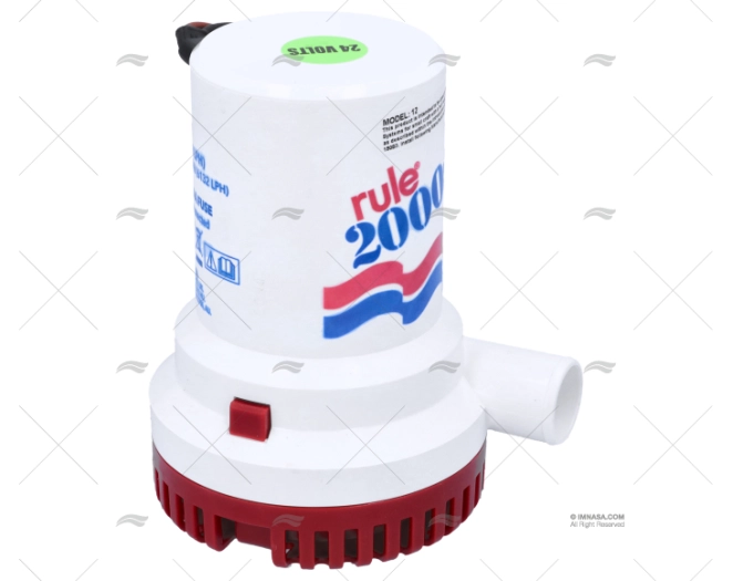 BOMBA DE DRENAGEM 24V RULE 2000 7570l/h