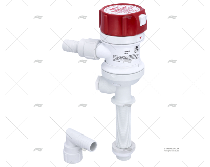 LIVEWELL PUMP WITH ELBOW 1890L RULE