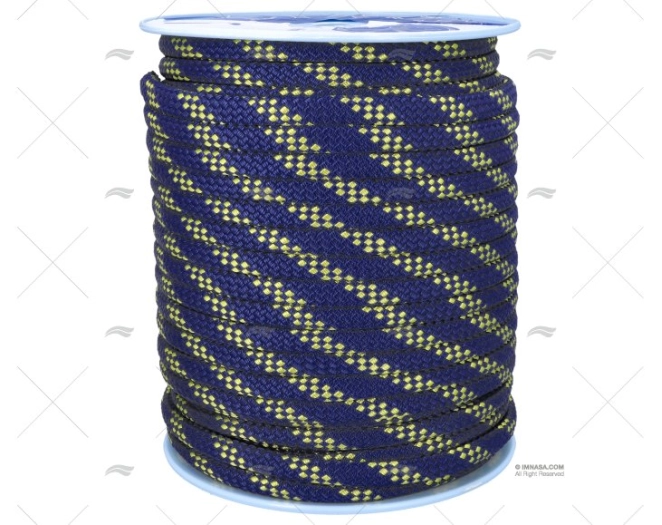 ROPE HANDY-ELASTIC 18mm NAVY/YELLOW 100m