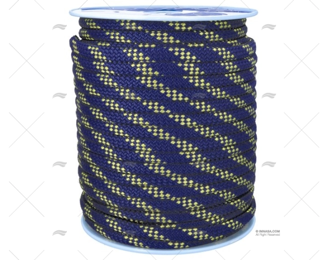 ROPE HANDY ELASTIC 22mm NAVY/YELLOW 100m