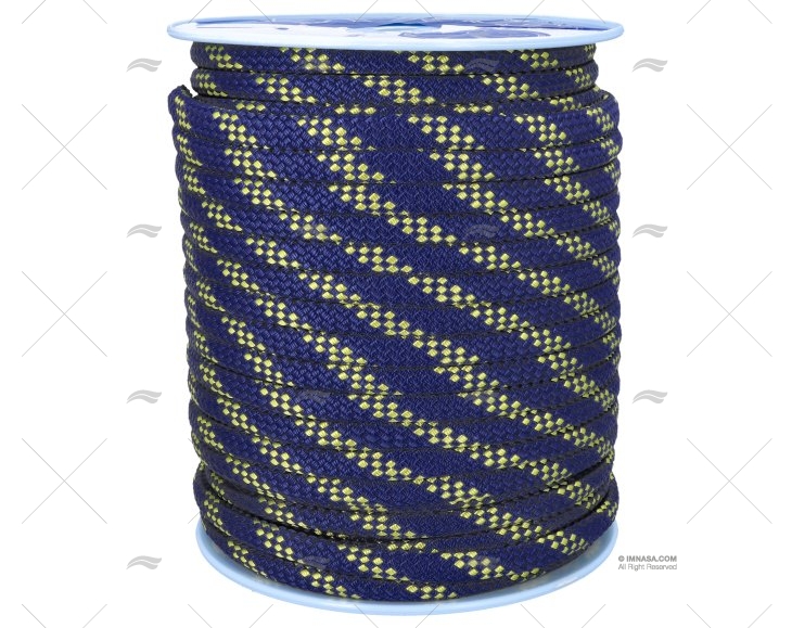 HANDY-ELASTIC ROPE 20mm NAVY/YELLW 100m