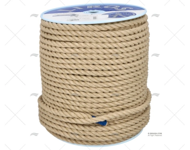 ROPE  HISTORIC 14mm HEMP / DRUM 150MT LIROS