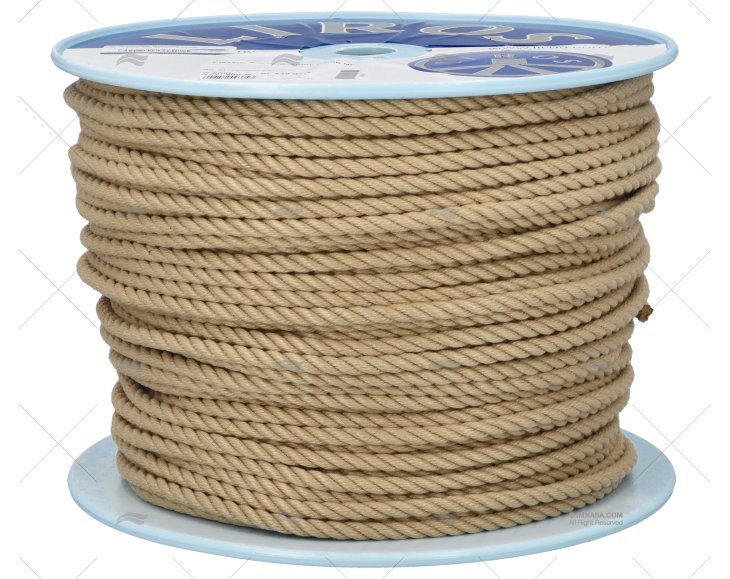 CORDAGE CLASSIQUE 08mm BEIGE BOBINE 200m LIROS