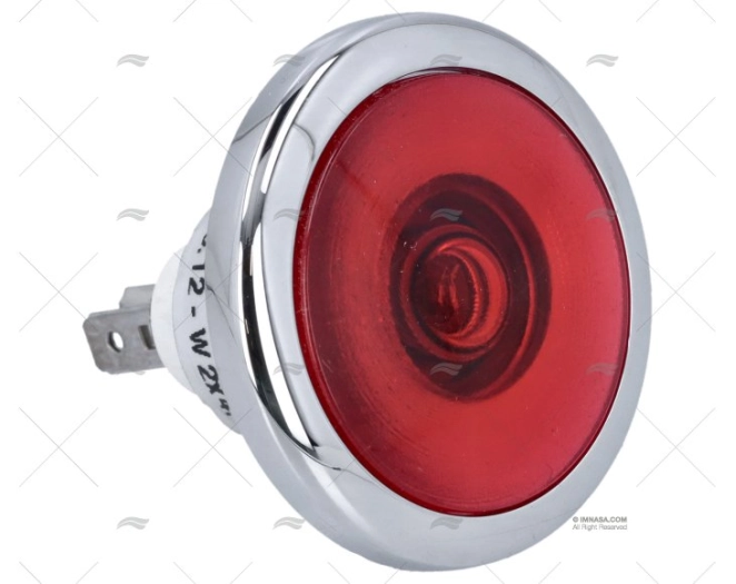 LUZ INTERIOR PYXIS-R CROMADO/VERMELHO FORESTI SUARDI