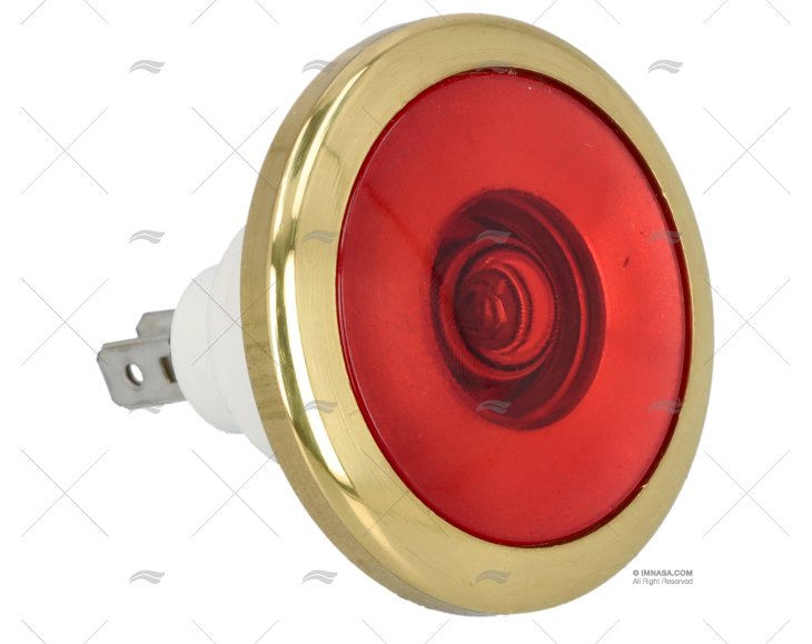 LUZ INTERIOR PYXIS-R LATÃO/VERMELHO FORESTI SUARDI