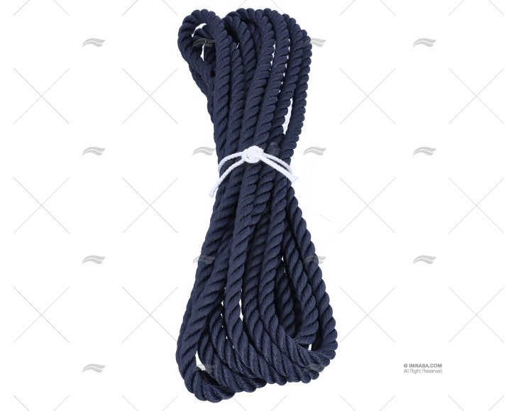 CABO POLYESTER 10mm NAVY   C/GAZA 1x6m LIROS