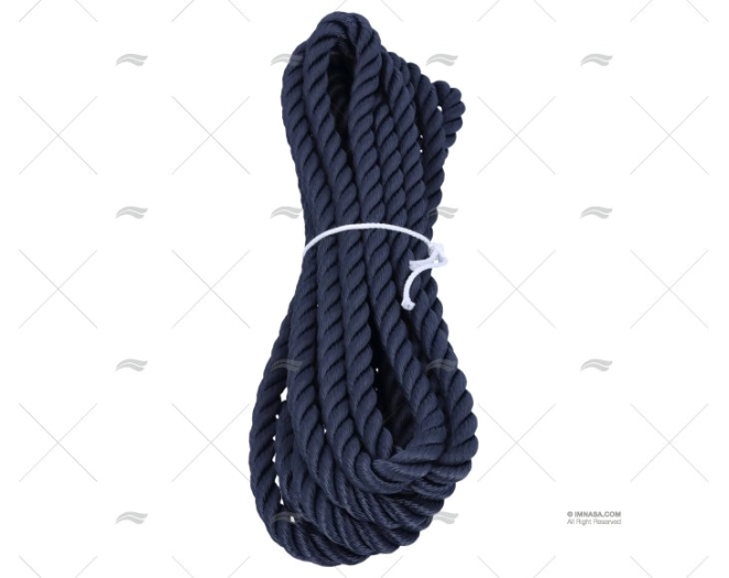 CORDAGE POLYESTER 14mm NAVY A/EPISSURE 1 LIROS