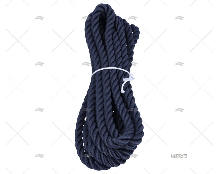 CABO POLYESTER 14mm NAVY   C/GAZA 1x6m LIROS