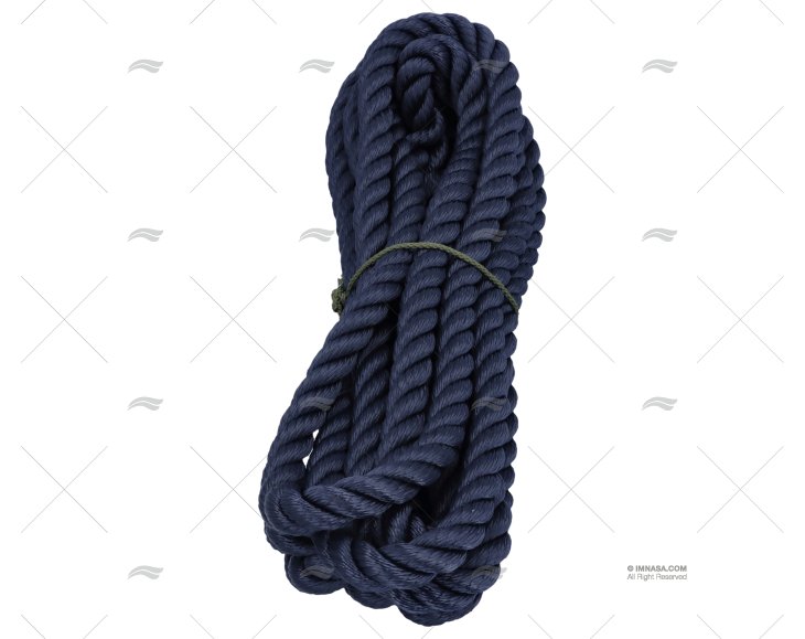 CABO POLYESTER 16mm NAVY   C/GAZA 1x6m LIROS