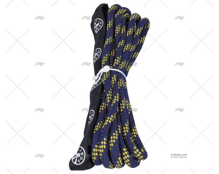 ROPE  HANDY ELASTIC 10mm NAVY/YELLOW 6m LIROS