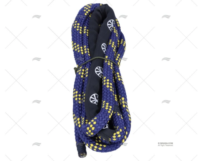 ROPE  HANDY ELASTIC 16mm NAVY/YELLOW 1x6 LIROS